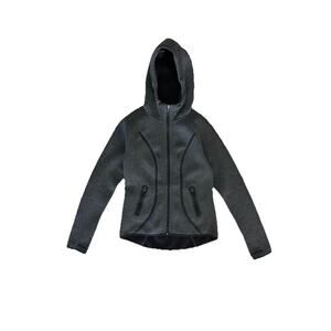 Women’s Grey Athleta Zip-Up Athletic Jacket Zippered Pockets Size XS